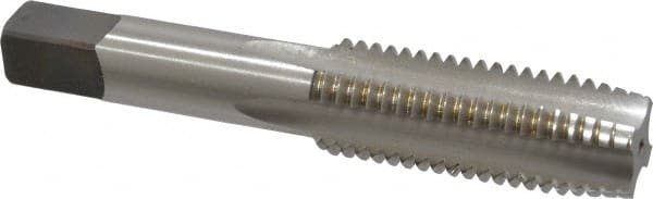Hertel - 3/4-10 UNC 4 Flute Bright Finish High Speed Steel Straight Flute Standard Hand Tap - Plug, Right Hand Thread, 4-1/4" OAL, H3 Limit - Exact Tooling