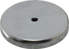 Mag-Mate - 2.03" Diam, 5/16" Cup Height, 5/16" Overall Height, 74 Lb Average Pull Force, 74 Lb Max Pull Force, Neodymium Rare Earth Cup Magnet - Through Hole Style, 3/16" Cup ID, 7/16" Magnet ID, Galvanized - Exact Tooling