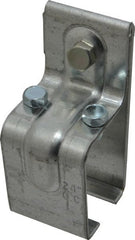 National Mfg. - 300 Lb Capacity, Galvanized, Single Splice Box Rail Bracket - 2" Long, 4-1/2" High, 2-1/4" Wide - Exact Tooling