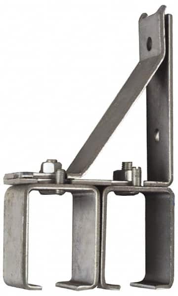 National Mfg. - 300 Lb Capacity, Galvanized, Double Splice Box Rail Bracket - 1-3/4" Long, 8-3/8" High, 4-1/2" Wide - Exact Tooling