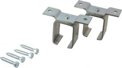 National Mfg. - 300 Lb Capacity, Galvanized, Single Ceiling Box Rail Bracket - 4-7/8" Long, 3-1/2" High, 1-1/2" Wide - Exact Tooling