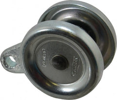 National Mfg. - Single Axle Box Rail Hanger with Bumper - Use with Square Box Track - Exact Tooling