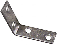 National Mfg. - 2-1/2" Long x 5/8" Wide, Steel, Corner Brace - Hot-Dipped Galvanized - Exact Tooling