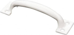 National Mfg. - 5.75" Long x 1-1/2" Wide x 1.34" High, Utility Pull - White Finish, Steel, 4.63" Center to Center - Exact Tooling
