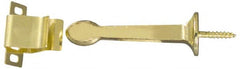 National Mfg. - 3" Projection Door Holder - Door & Wall Mount, Bright Brass Finish - Exact Tooling