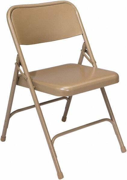 NPS - 18-1/4" Wide x 20-1/4" Deep x 29-1/2" High, Steel Standard Folding Chair - Beige - Exact Tooling