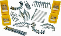 Triton - 95 Piece, Pegboard Hook Set - Zinc Alloy & Steel - Exact Tooling