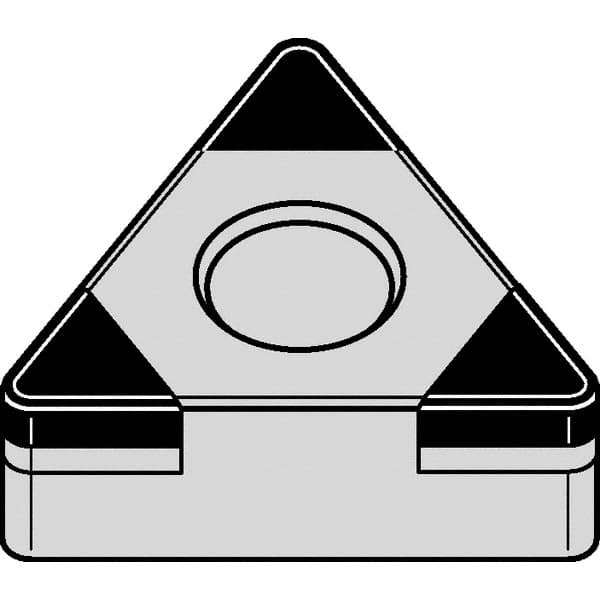 Kennametal - TNGA332 MT Grade KBH20 PCBN Turning Insert - Nano-Composite Finish, 60° Triangle, 3/8" Inscr Circle, 3/16" Thick, 1/32" Corner Radius - Exact Tooling