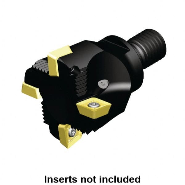 Kennametal - 2" Cut Diam, 0.433" Max Depth of Cut, Indexable Plunge End Mill - M16 Modular Connection, SD.T 43.. Insert Style, KTSZR Toolholder Style, Through Coolant - Exact Tooling