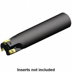 Kennametal - 16mm Cut Diam, 10.1mm Max Depth of Cut, 16mm Shank Diam, 170mm OAL, Indexable Square Shoulder End Mill - EC10.., EP10.. Inserts, Cylindrical Shank, 0° Lead Angle, Through Coolant - Exact Tooling