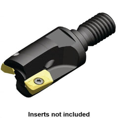 Kennametal - 42mm Cut Diam, 9.9mm Max Depth of Cut, 40mm OAL, Indexable Square Shoulder End Mill - EC10.., EP10.. Inserts, M16 Modular Connection, 0° Lead Angle, Through Coolant - Exact Tooling