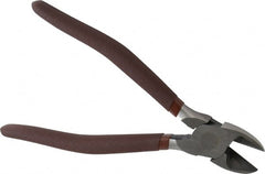 Paramount - 7-1/2" OAL, Diagonal Cutter - 1" Jaw Length x 31/32" Jaw Width, Oval Head, Double Injection Molded Handle - Exact Tooling