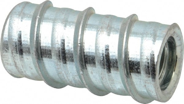 Powers Fasteners - 1/2" Diam, 1-11/16" OAL, 2-1/4" Min Embedment Drop-In Concrete Anchor - Steel, Zinc-Plated Finish, 29/32" Thread Length - Exact Tooling