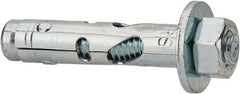 Powers Fasteners - 3/8" Diam, 3/8" Drill, 1-7/8" OAL, 1/2" Min Embedment Sleeve Concrete Anchor - 1018 Steel, Hex Nut Head, Hex Drive - Exact Tooling