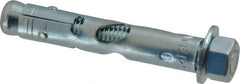 Powers Fasteners - 1/2" Diam, 1/2" Drill, 3" OAL, 1-1/4" Min Embedment Sleeve Concrete Anchor - 1018 Steel, Hex Nut Head, Hex Drive - Exact Tooling
