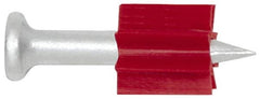 Powers Fasteners - 0.145" Shank Diam, Grade 1062 Steel Powder Actuated Drive Pin - 0.3" Head Diam, 3" Shank Length - Exact Tooling