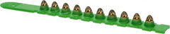 Powers Fasteners - 10 Load, Green, 0.27 Caliber, Power Load Strip Powder Actuated Load - 7" Wide x 2" Deep x 1-1/2" High, For Use with HILTI DX350; HILTI DX36M; HILTI DX451; HILTI DX460; P3500; P3600; PA351; PA3500; RAMSET SA270; VIPER - Exact Tooling