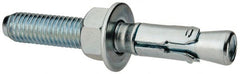 Powers Fasteners - 1/2" Diam, 1/2" Drill, 3-3/4" OAL, Wedge Expansion Concrete Anchor - 1018 Steel, Zinc-Plated Finish, Hex Nut Head, Hex Drive, 2" Thread Length - Exact Tooling