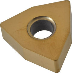 Kyocera - WNGA432 T00625AA Grade A66N Ceramic Turning Insert - Al2O3/TiC/TiN Finish, 80° Trigon, 1/2" Inscr Circle, 3/16" Thick, 1/32" Corner Radius - Exact Tooling