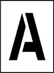 NMC - A to Z Letter Set Stencil - 24 Inch High x 24 Inch Wide Character x 0.06 Inch Thick, Polyethylene, English - Exact Tooling