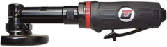 Universal Tool - 4" Wheel Diam, 17,000 RPM, Pneumatic Cutoff & Cutoff-Grinder Tool - Right Angle Handle, 1/4 NPT Inlet - Exact Tooling