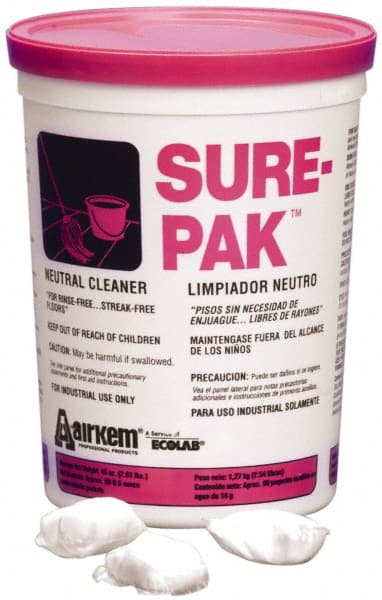 Ability One - Floor Cleaners, Strippers & Sealers; Type: Cleaner ; Container Size (fl. oz.): 0.50 ; Material Application: Floors ; Container Type: Packet - Exact Tooling