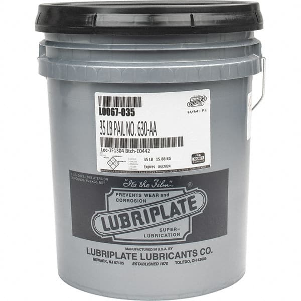 Lubriplate - 35 Lb Pail Lithium High Temperature Grease - Off White, High/Low Temperature, 270°F Max Temp, NLGIG 1, - Exact Tooling