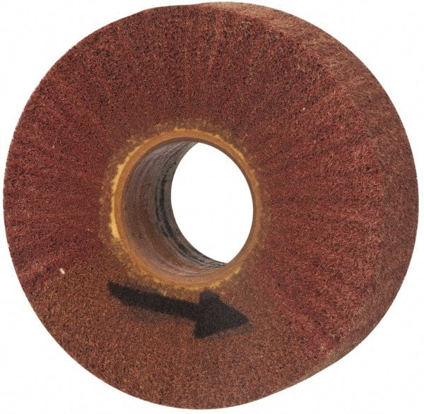 Brite Star - 6" Diam 220 Grit Aluminum Oxide Unmounted Flap Wheel - 2" Hole, 2" Wide, Density 7, Coated, Grade Very Fine, 3,400 Max RPM - Exact Tooling