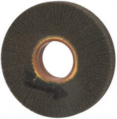 Brite Star - 6" Diam 220 Grit Silicon Carbide Unmounted Flap Wheel - 2" Hole, 1" Wide, Density 7, Coated, Grade Very Fine, 3,400 Max RPM - Exact Tooling