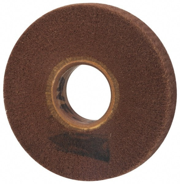 Brite Star - 6" Diam 220 Grit Aluminum Oxide Unmounted Flap Wheel - 2" Hole, 1" Wide, Density 7, Coated, Grade Very Fine, 3,400 Max RPM - Exact Tooling