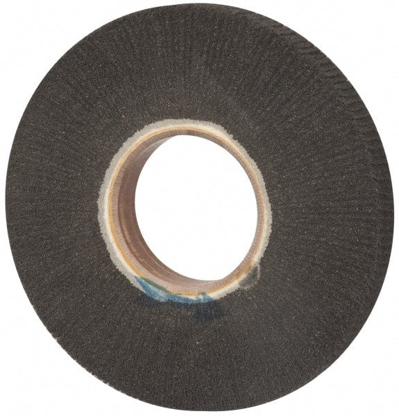 Brite Star - 8" Diam 220 Grit Silicon Carbide Unmounted Flap Wheel - 3" Hole, 1" Wide, Density 7, Coated, Grade Very Fine, 3,200 Max RPM - Exact Tooling