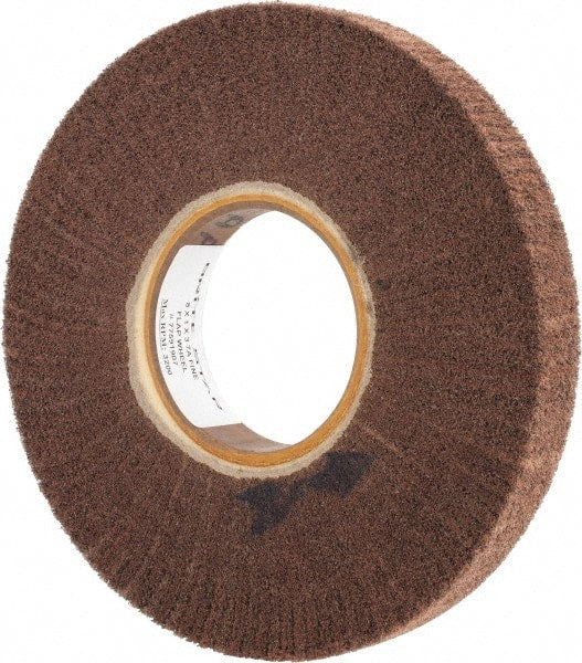 Brite Star - 8" Diam 180 Grit Aluminum Oxide Unmounted Flap Wheel - 3" Hole, 1" Wide, Density 7, Coated, Grade Fine, 3,200 Max RPM - Exact Tooling