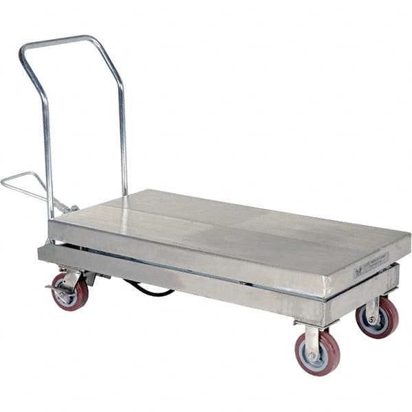 Vestil - 2,000 Lb Capacity Hydraulic Scissor Lift - 15" to 39" Lift Height, 47" Platform Length x 24" Platform Width - Exact Tooling