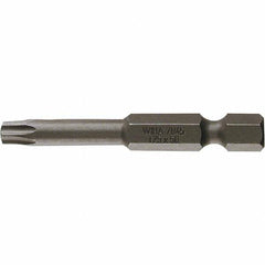 Wiha - T30 Power Bit - 1/4" Drive, 2" OAL - Exact Tooling