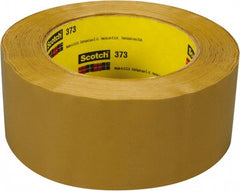 3M - 2" x 55 Yd Natural (Color) Rubber Adhesive Sealing Tape - Polypropylene Film Backing, 2.5 mil Thick, 60 Lb Tensile Strength, Series 373 - Exact Tooling