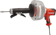 Ridgid - Electric Battery Drain Cleaning Machine - For 3/4" to 2-1/2" Pipe, 25' Cable - Exact Tooling