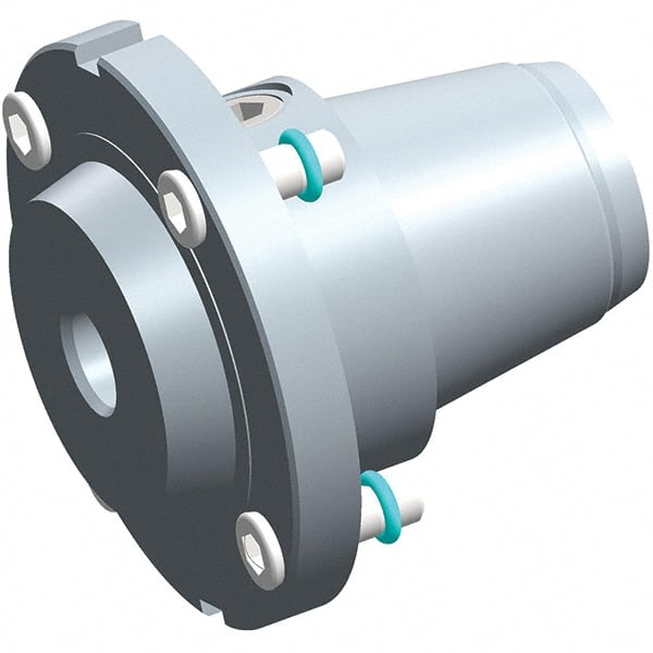 Exsys-Eppinger - PRECI-FLEX Straight Shank with Weldon Flat 3/8" Hole End Mill Holder/Adapter - 3/8" Nose Diam, 14mm Projection, Through Coolant - Exact Tooling
