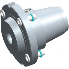 Exsys-Eppinger - PRECI-FLEX Straight Shank with Weldon Flat 3/8" Hole End Mill Holder/Adapter - 3/8" Nose Diam, 14mm Projection, Through Coolant - Exact Tooling