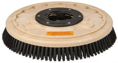 PRO-SOURCE - 17" Diam Scrubbing Brush - 15" Machine, 1-1/2" Trim Length, Black Pad, Polypropylene - Exact Tooling