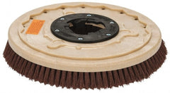 PRO-SOURCE - 17" Diam Stripping Brush - 15" Machine, 1-1/2" Trim Length, Black Pad, Silicone Carbide & Nylon - Exact Tooling