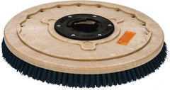 PRO-SOURCE - 20" Diam Scrubbing Brush - 20" Machine, 1-1/2" Trim Length, Blue Pad, Silicone Carbide & Nylon - Exact Tooling
