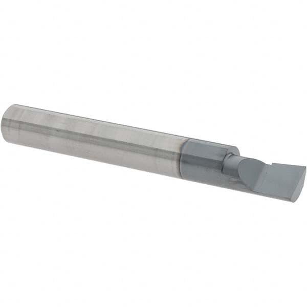 Scientific Cutting Tools - 0.29" Min Bore Diam, 1/2" Max Bore Depth, 5/16 Shank Diam, Corner Radius Boring Bar - 0.0065" Corner Radius, Right Hand Cut, Solid Carbide, AlTiN+ Finish - Exact Tooling