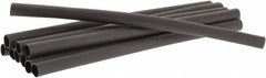 3M - 6" Long, 3:1, Polyolefin Heat Shrink Electrical Tubing - Black - Exact Tooling