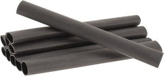 3M - 6" Long, 3:1, Polyolefin Heat Shrink Electrical Tubing - Black - Exact Tooling