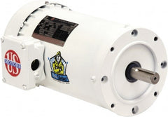 US Motors - 1.5 hp, TEFC Enclosure, No Thermal Protection, 3,450 RPM, 208-230/460 & 190/380 Volt, 60 Hz, Three Phase Premium Efficient Motor - Exact Tooling