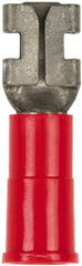 3M - 22 to 18 AWG, Vinyl, Partially Insulated, Female Wire Disconnect - 3/16 Inch Wide Tab, Red, RoHS 2011/65/EU Compliant - Exact Tooling