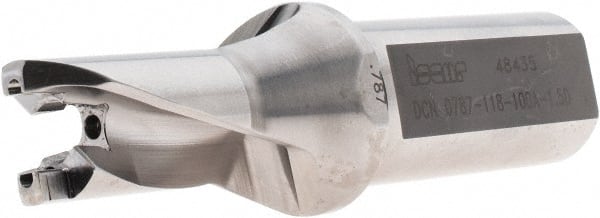 Iscar - 0.787" to 0.823" Diam, 1.5xD, 1.18" Max Depth, 1" Shank Diam, 4.63" OAL, Replaceable-Tip Drill - FCP, ICK, ICK-2M, ICM, ICN, ICP, iCP-2M Insert, 20 Seat Size, 77668812 Toolholder, Series SumoCham - Exact Tooling