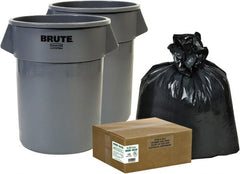 Rubbermaid - 44 Gal Gray Round Trash Can - Polyethylene - Exact Tooling