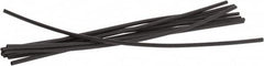 3M - 6" Long, 2:1, Polyolefin Heat Shrink Electrical Tubing - Black - Exact Tooling