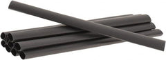 3M - 6" Long, 2:1, Polyolefin Heat Shrink Electrical Tubing - Black - Exact Tooling